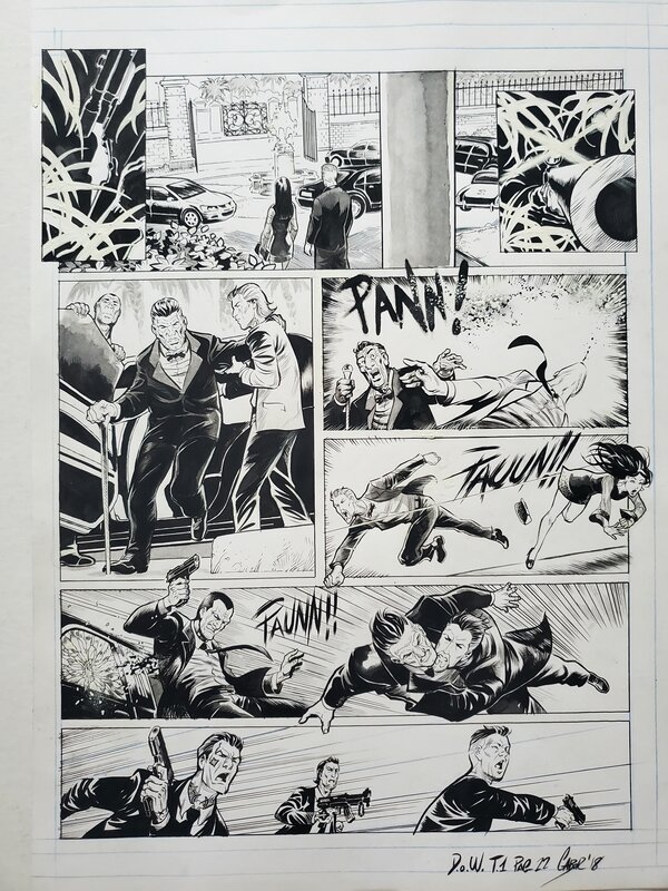 Gabor, D.O.W.    T1 LES AILES DU LOUP - Planche originale