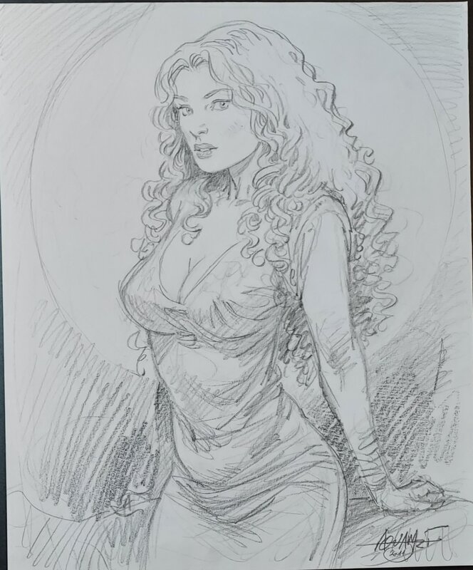 Florie by Mohamed Aouamri - Original Illustration