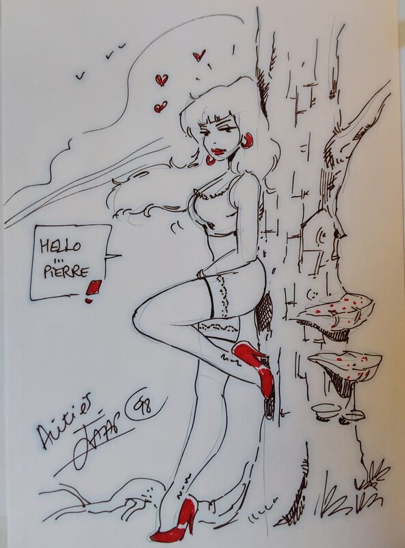Betty Boop par Jaap De Boer - Dédicace