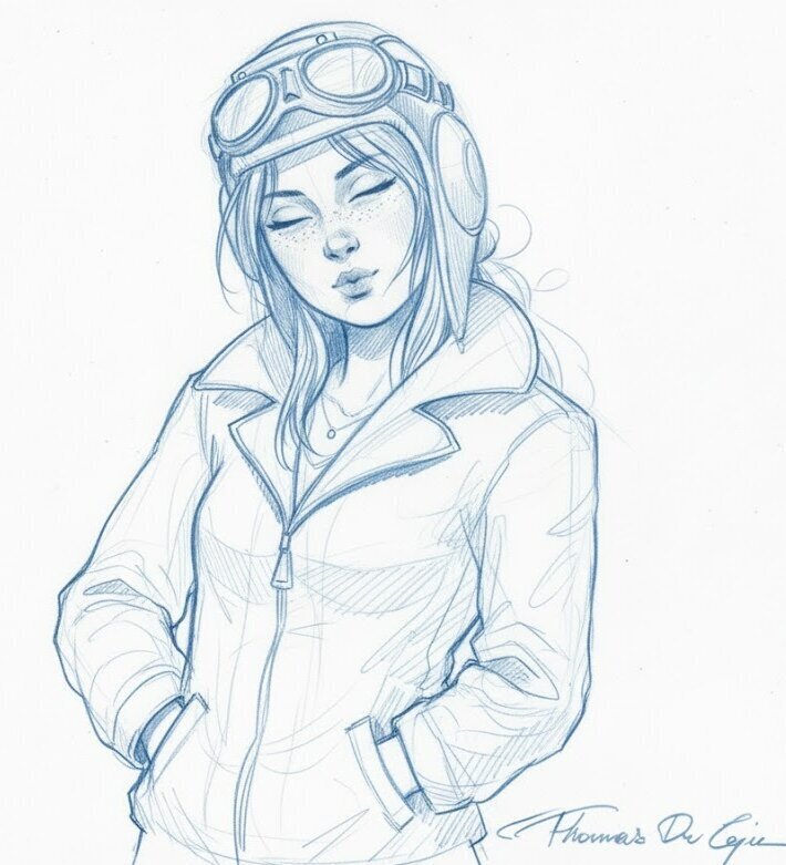 Saboteuse by Thomas Du Caju - Sketch
