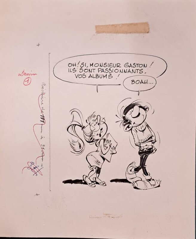 André Franquin, Gaston et Mademoiselle Jeanne - Comic Strip