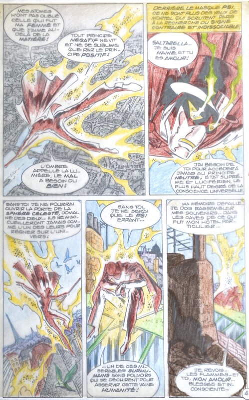 Jean-Yves Mitton - Mikros - Le Maître du PSI - Titans no 62 - planche originale n°4 - comic art - Comic Strip