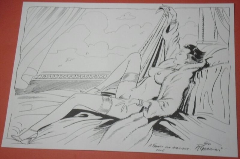 Ulula - Giovanni Romanini - original illustr. - Pagina sciolta - Planche originale