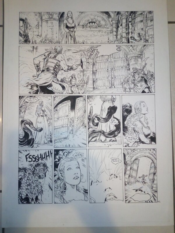 En vente - Elfes vol 9 / gwendal lemercier - Planche originale