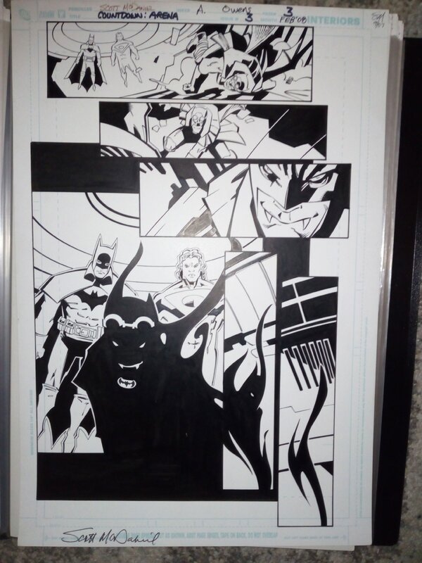 En vente - Jla batman / scott mcdaniel - Planche originale