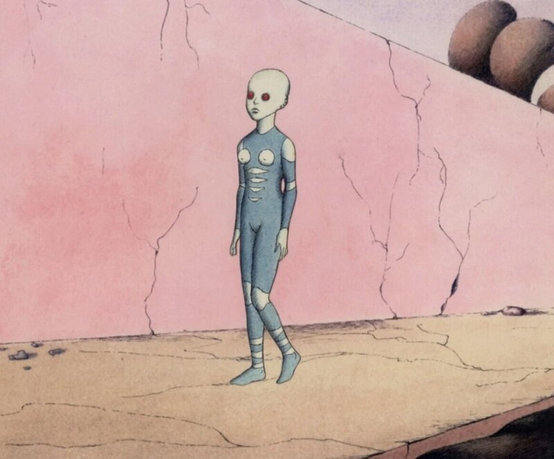 La Planète sauvage par Roland Topor, René Laloux, Stefan Wul - Planche originale