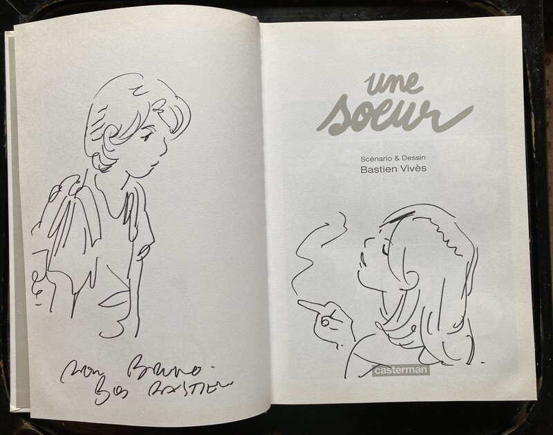 Antoine et hélène by Bastien Vivès - Sketch Antoine et hélène by Bastien Vivès - Sketch