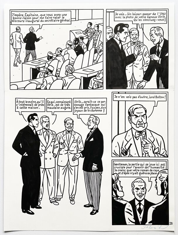 For sale - Floc'h, Blake et Mortimer - L'Art de la guerre - Comic Strip