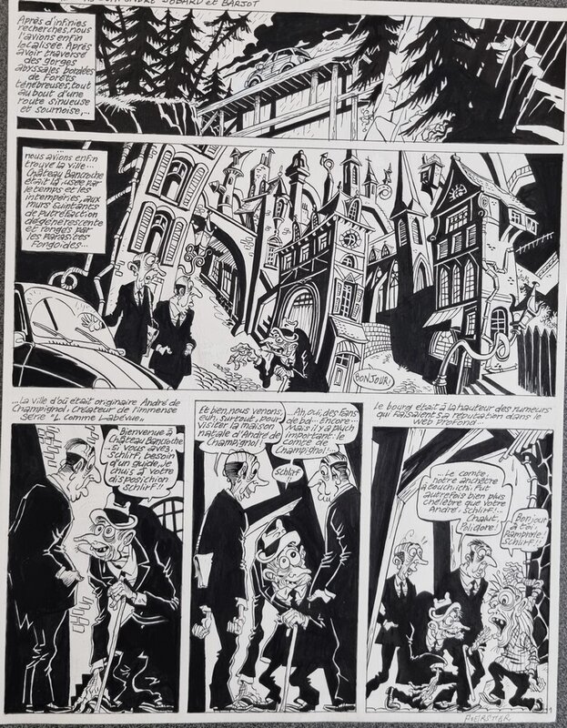 For sale - Philippe Foerster, Hommage à Franquin et aux idées noires - Comic Strip