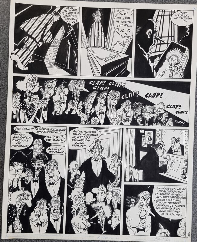 En vente - Philippe Foerster, La soupe aux cadavres - Planche originale