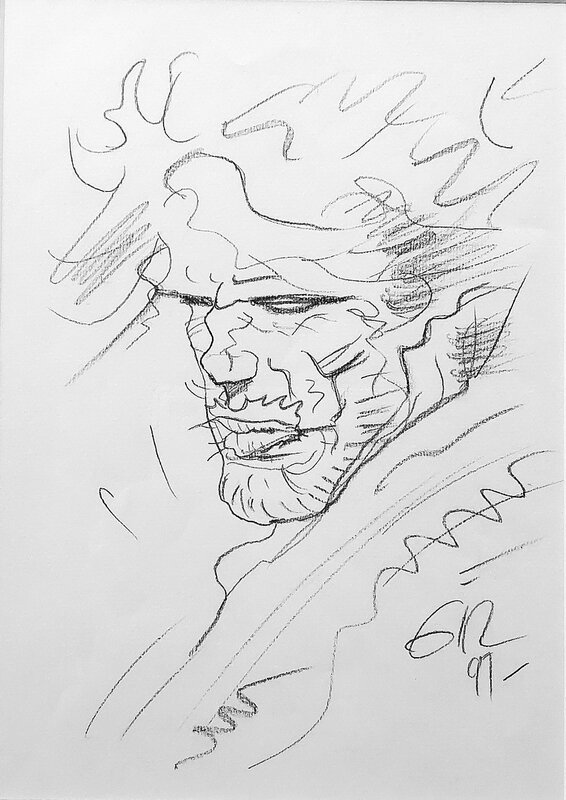 Jean Giraud, Blueberry dans l'entremonde. - Original Illustration