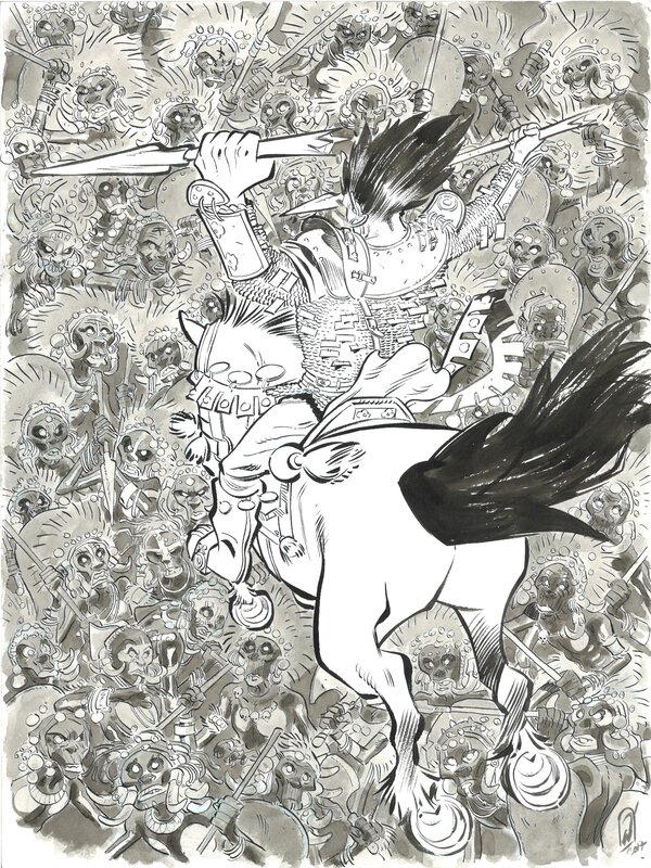 For sale - Pierre Alary - Illustration Conan - Original Illustration