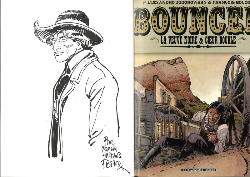 François Boucq, Bouncer - INT La veuve noire et Cœur double - Sketch François Boucq, Bouncer - INT La veuve noire et Cœur double - Sketch