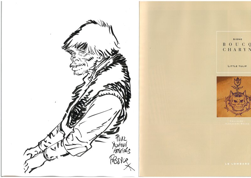 Little Tulip by François Boucq - Sketch Little Tulip by François Boucq - Sketch