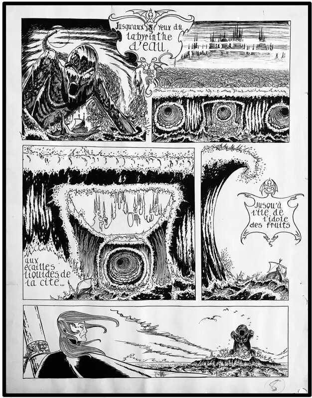 For sale - Philippe Druillet, Elric le Nécromancien – Planche originale inédite – ref 183 - Comic Strip