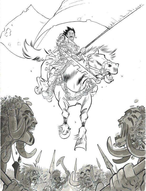 For sale - Pierre Alary - Illustration Conan - Original Illustration