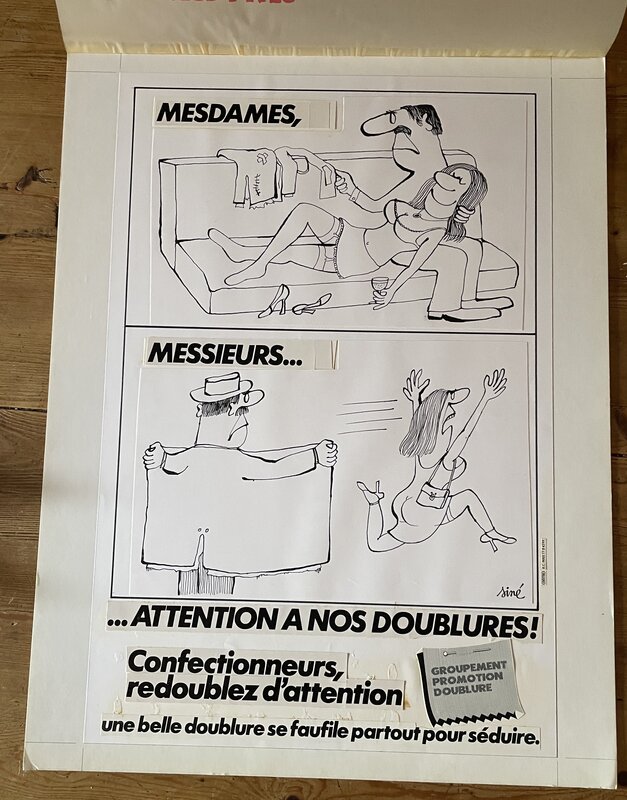 Siné, Groupement Promotion Doublure - Planche originale