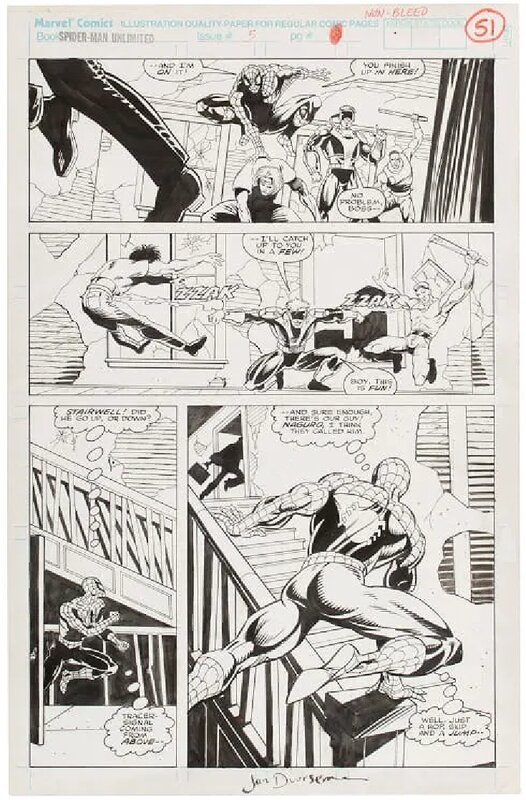 Jan Duursema, Spider-Man Unlimited #5 - Planche originale