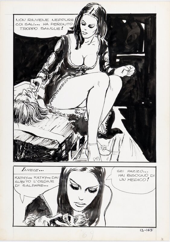 Milo Manara, Terror gigante #13 (il vascello fantasma) - Illustration originale