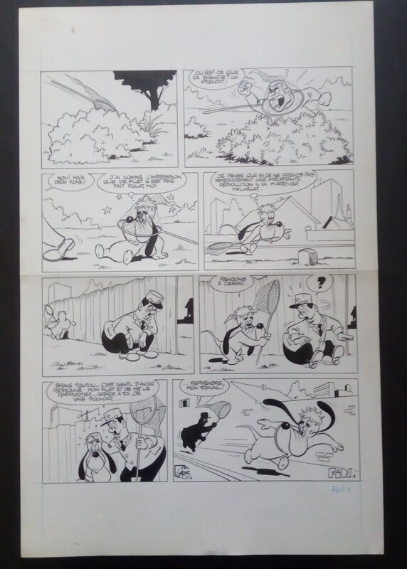 For sale - inconnu, Planche originale droopy - Comic Strip