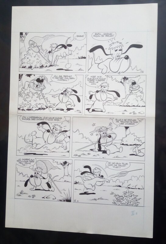 En vente - inconnu, Planche originale droopy - Planche originale