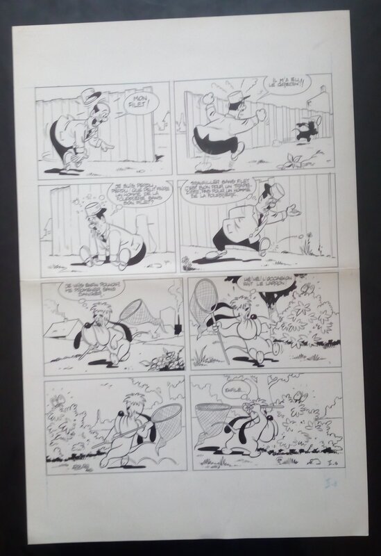 En vente - inconnu, Planche originale droopy - Planche originale