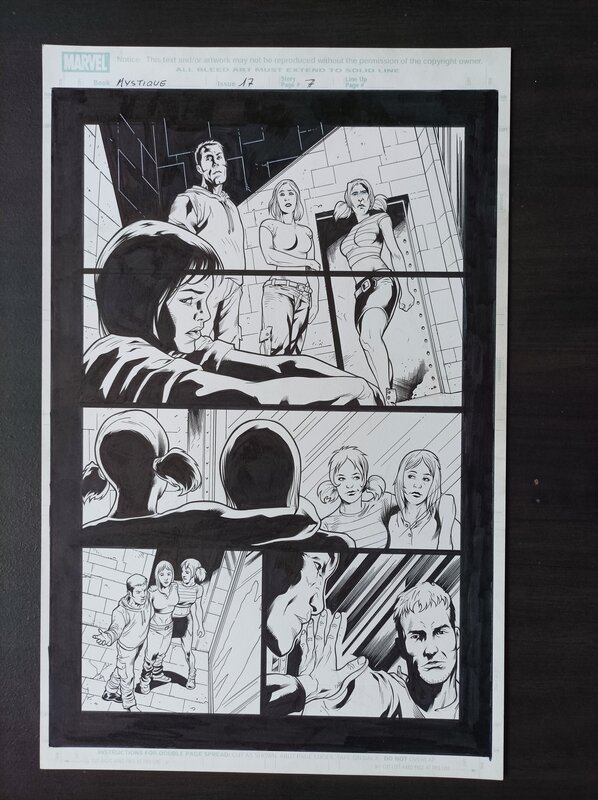 En vente - x-men mystique / manuel garcia - Planche originale En vente - x-men mystique / manuel garcia - Planche originale