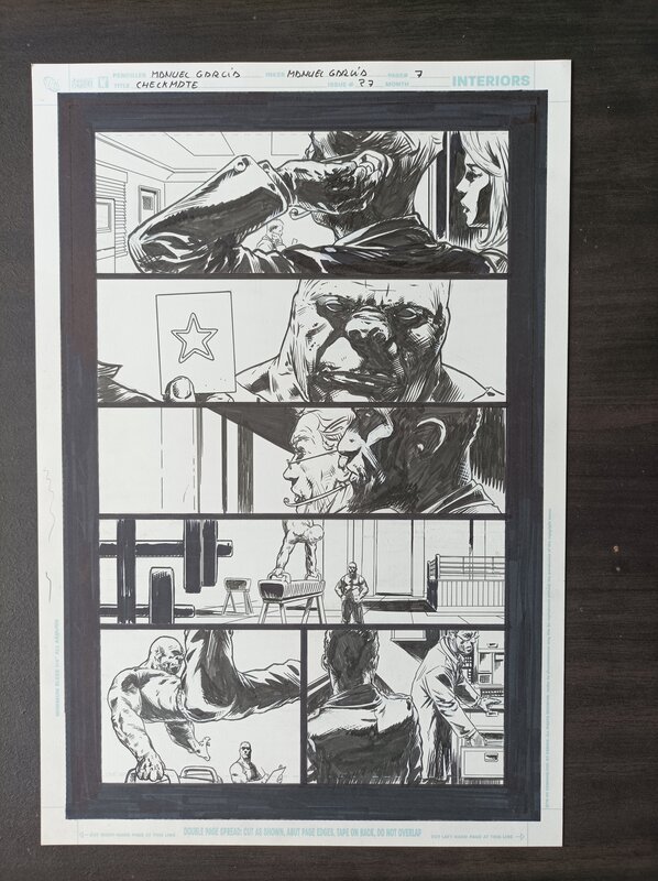 En vente - Checkmate / manuel garcia - Planche originale En vente - Checkmate / manuel garcia - Planche originale