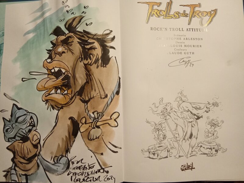 Jean Louis Mourier, Claude Guth, Dedicace Mourier et Guth sur Trolls de Troy - Dédicace Jean Louis Mourier, Claude Guth, Dedicace Mourier et Guth sur Trolls de Troy - Dédicace