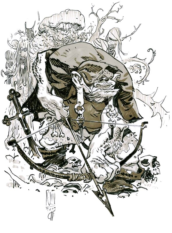 Hunter by Roberto Ricci - Original Illustration