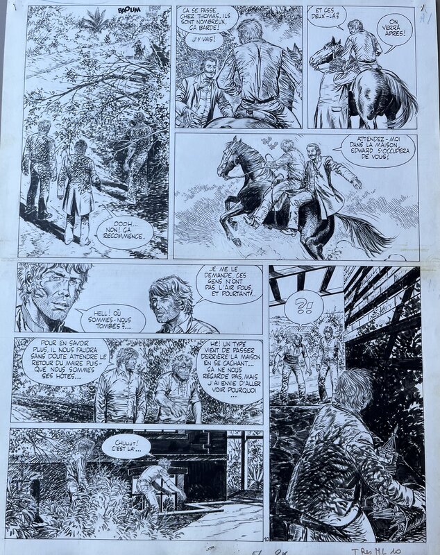 En vente - André Beautemps, Le pays sous l’horizon - Planche originale