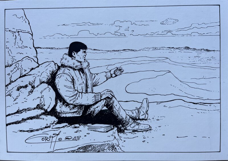 Bob Morane par Felicisimo Coria - Illustration originale