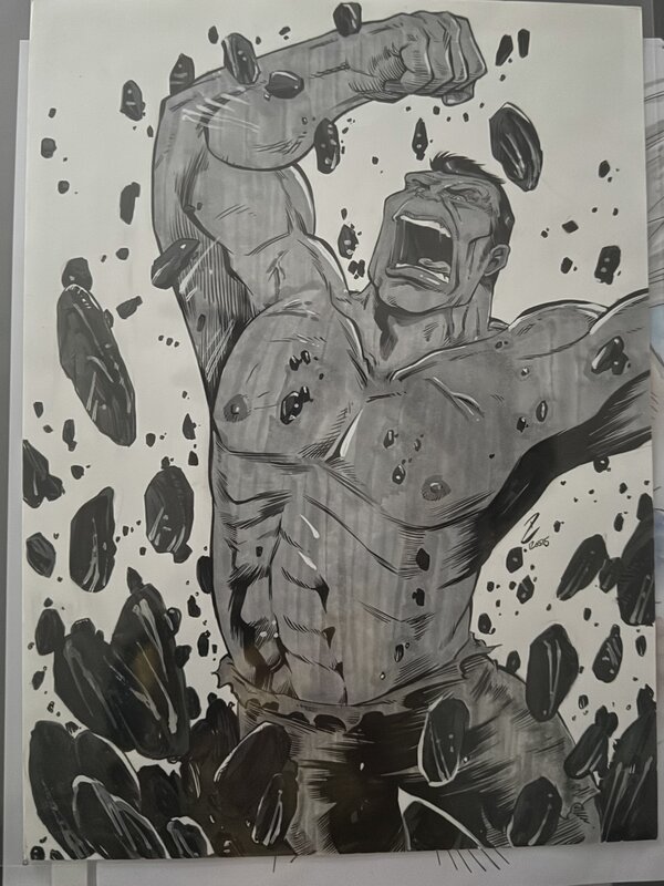 Illustration hulk by Philippe Cardona - Original Illustration Illustration hulk by Philippe Cardona - Original Illustration