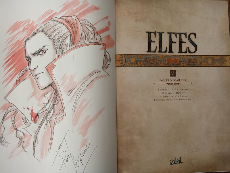 Elfes Dedicace Dimat - Sketch