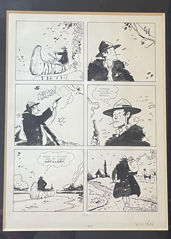Hugo Pratt - Jesuit Joe - Planche originale Hugo Pratt - Jesuit Joe - Planche originale