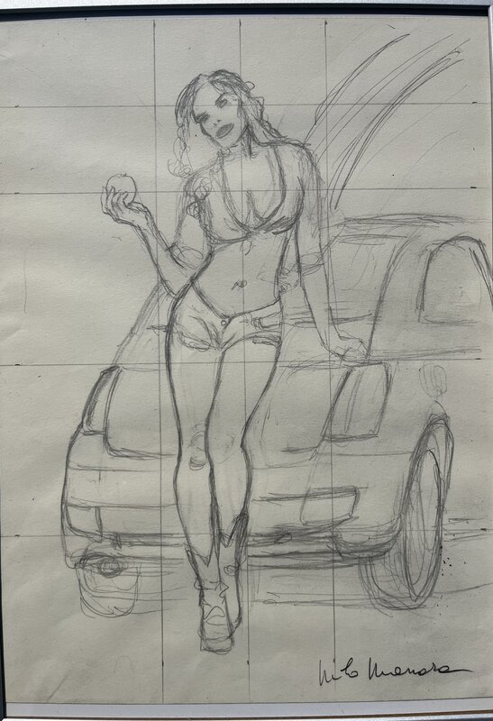 Pin up sur Fiat 500 by Milo Manara - Comic Strip