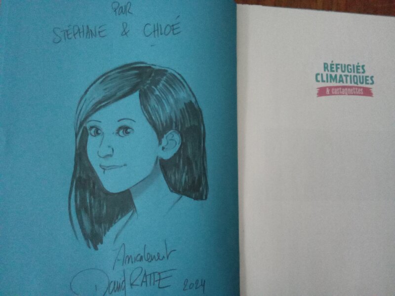 David Ratte, Dedicace naufrages climatiques tome 2 - Sketch David Ratte, Dedicace naufrages climatiques tome 2 - Sketch
