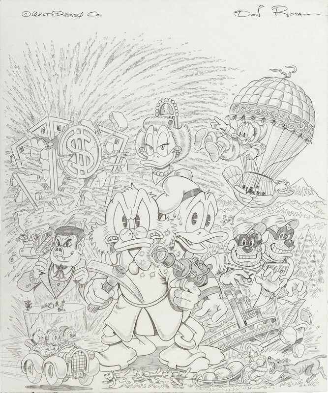 En vente - Don Rosa, Uncle Scrooge & Donald Duck COVER - Couverture originale En vente - Don Rosa, Uncle Scrooge & Donald Duck COVER - Couverture originale