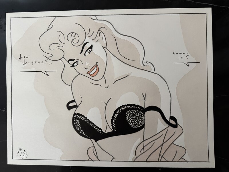 For sale - Walter MINUS TRES JOLIE PIN UP - Original Illustration For sale - Walter MINUS TRES JOLIE PIN UP - Original Illustration