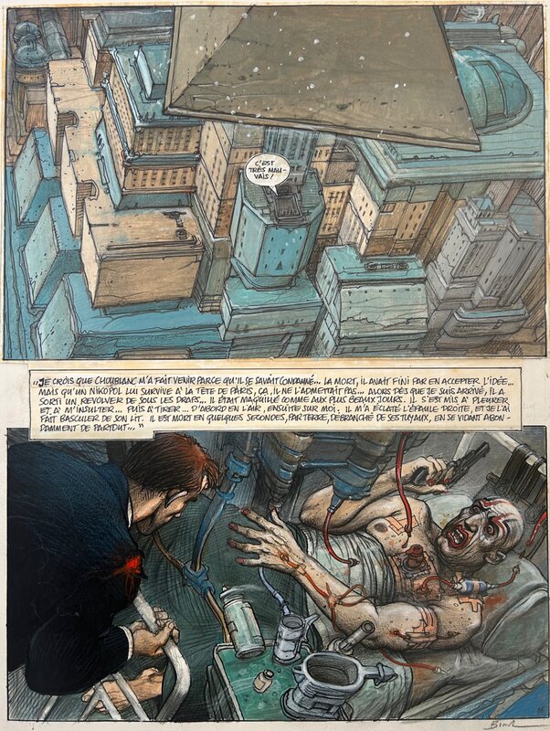 Froid Equateur par Enki Bilal - Planche originale Froid Equateur par Enki Bilal - Planche originale