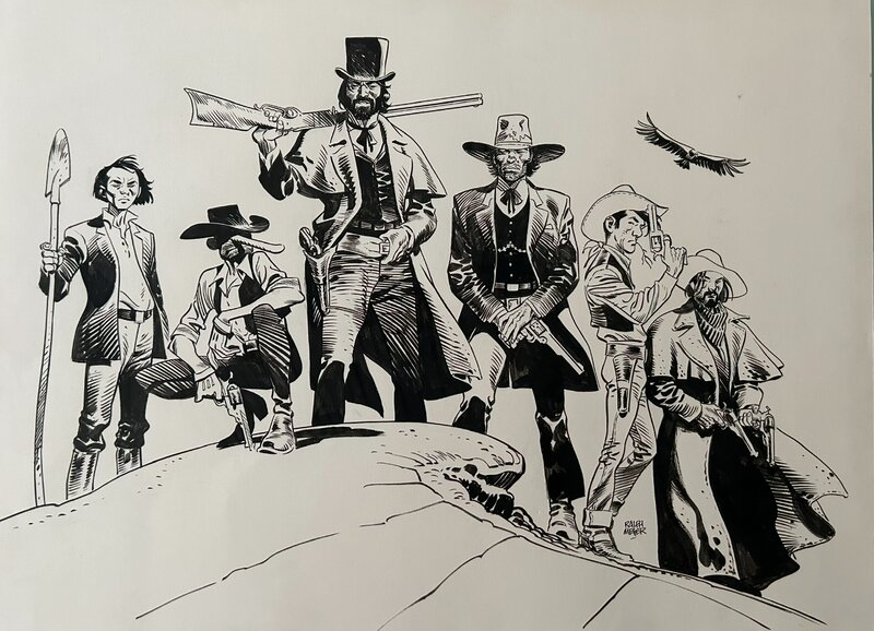 Ralph Meyer, Undertaker et friends - Original Illustration Ralph Meyer, Undertaker et friends - Original Illustration