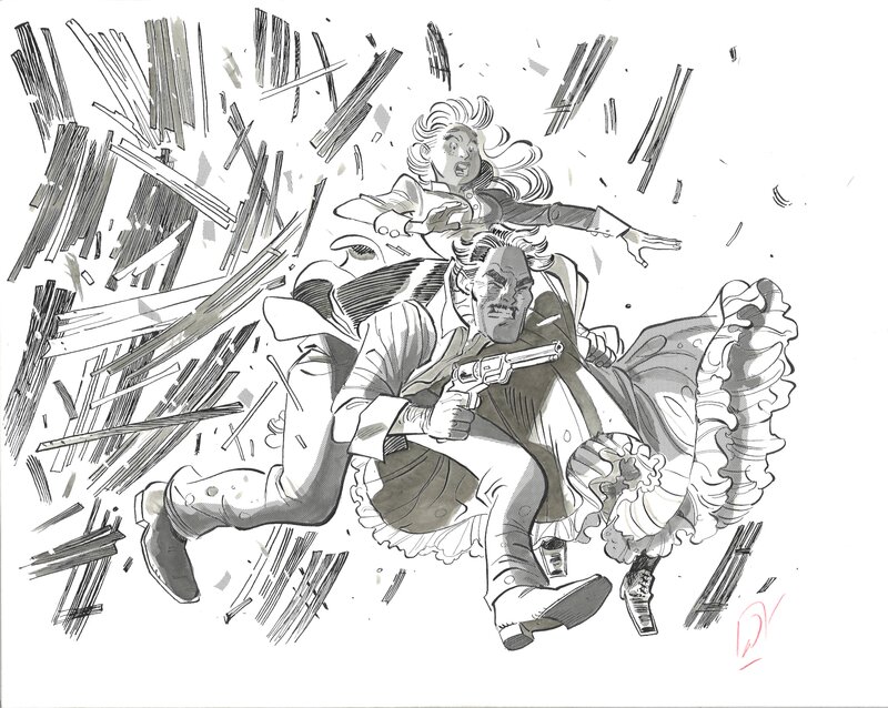 For sale - Pierre Alary – illustration Gone with the wind - Original Illustration For sale - Pierre Alary – illustration Gone with the wind - Original Illustration