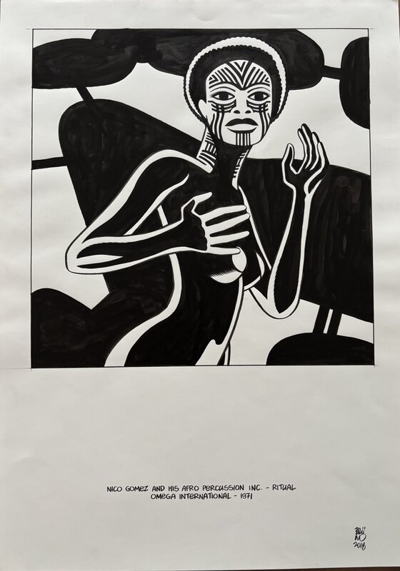 Brüno - Trait de jazz Nico gomez - Original Illustration