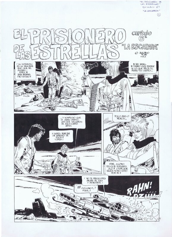 Alfonso Font, Prisoner of The Stars Escape Pg.01 - Comic Strip