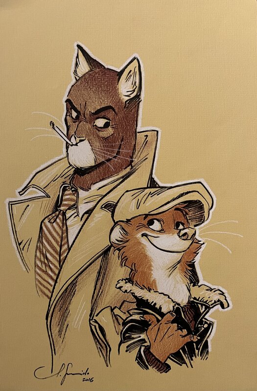 Blacksad par Juanjo Guarnido - Illustration originale