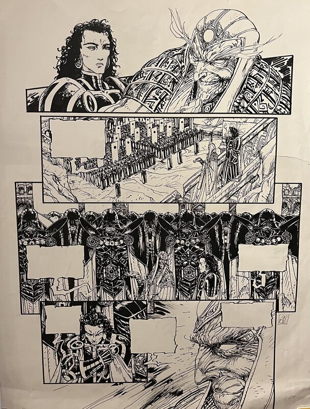 Olivier Ledroit, Chroniques de la lune noire - Planche originale