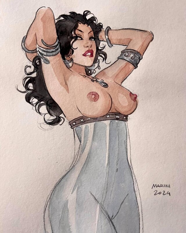 Enrico Marini, Morphea tout en transparence - Original Illustration