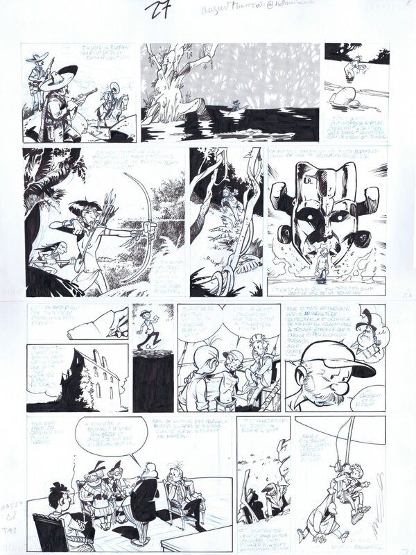 Jose Luis Munuera, L'homme qui ne voulait pas mourir Pl.27 - Planche originale