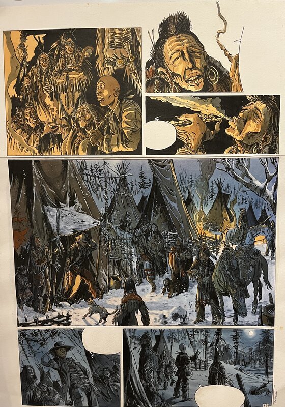 La Piste des Ombres par Tiburce Oger - Planche originale