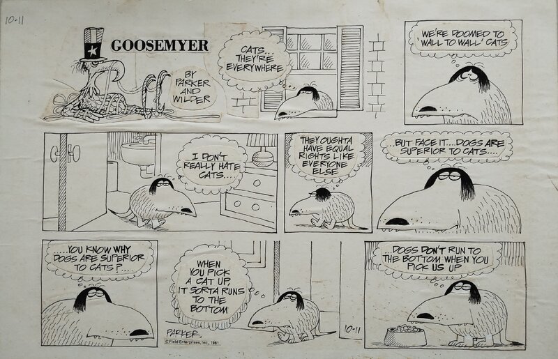 Brant Parker, Goosemyer Sunday 1981 - Planche originale